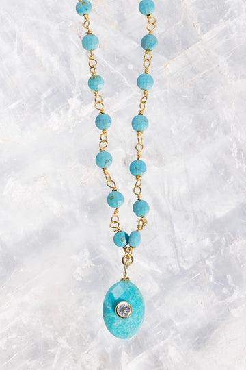 AMULET NECKLACE- TURQUOISE